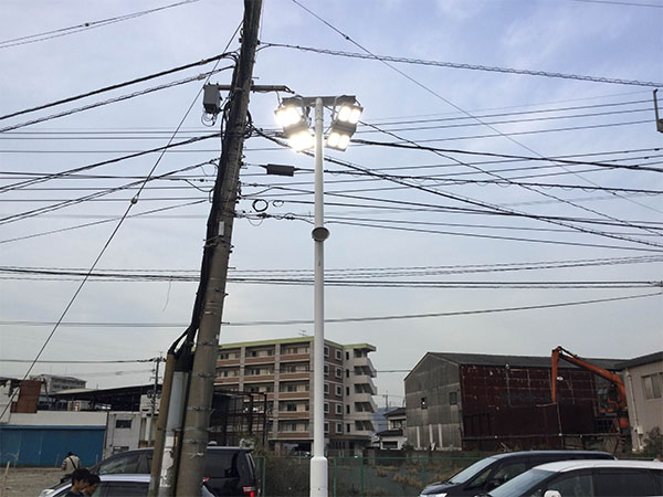 双边模组LED泛光灯项目案例